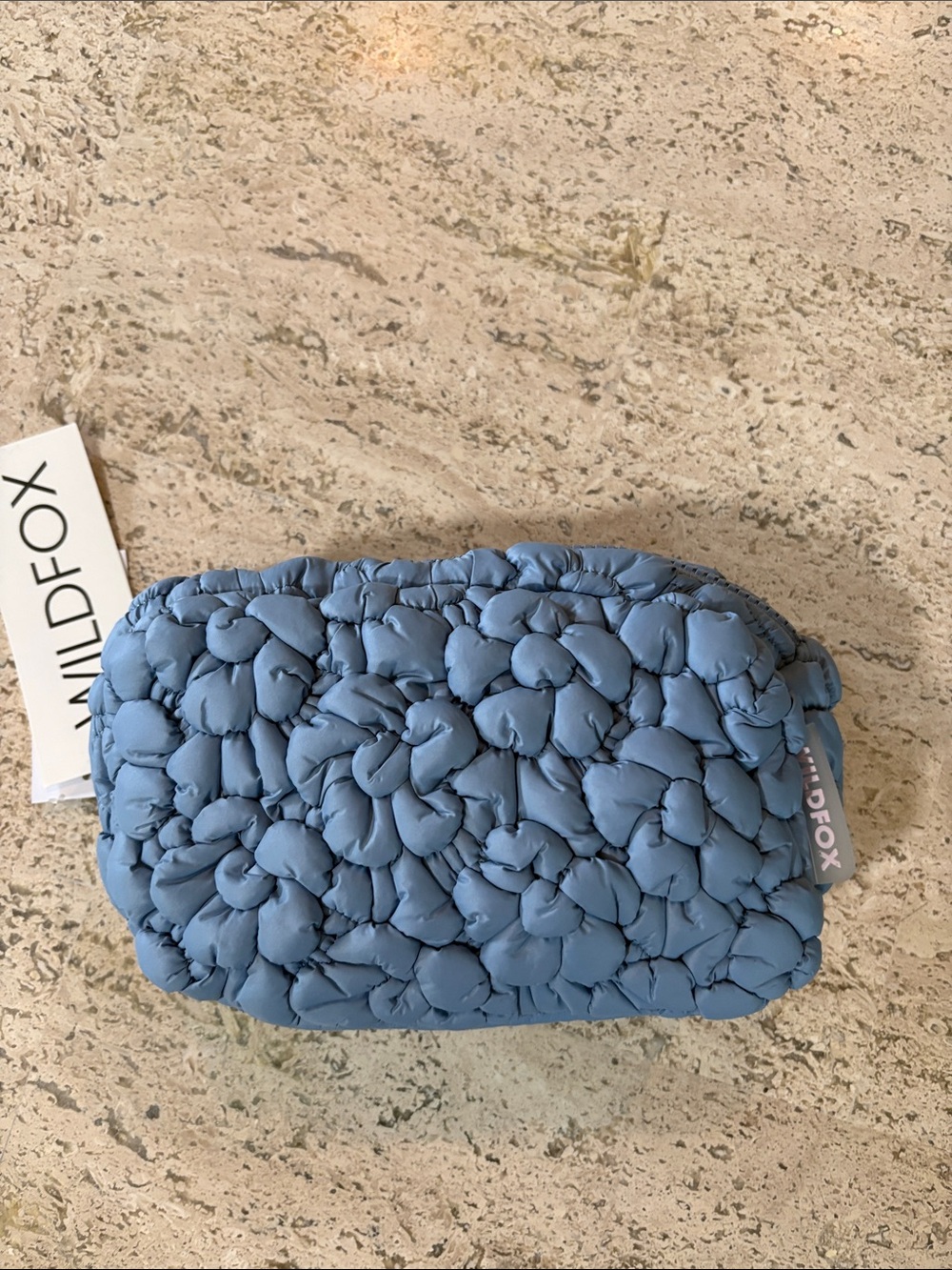Wildfox Blue Quilted Floral Belt Bag Fanny Pack NWT green